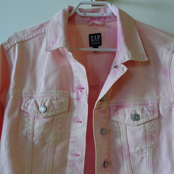 Gap pink denim jean jacket S Small SM - Picture 14 of 14